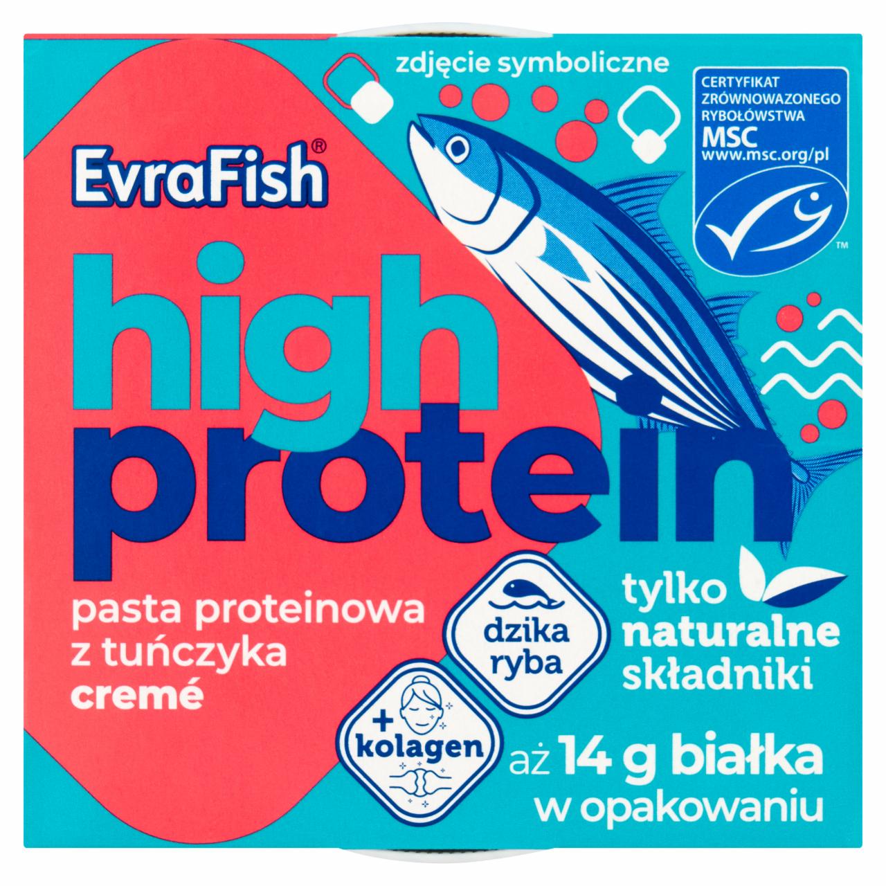 Zdjęcia - EvraFish High Protein Pasta proteinowa z tuńczyka cremé 85 g