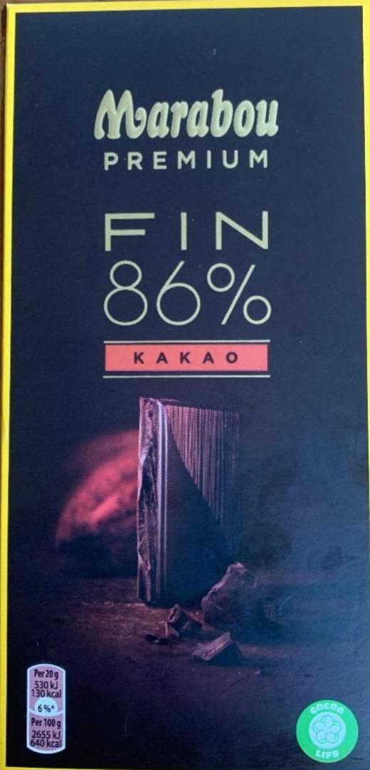 Zdjęcia - Fin 86% Premium Cocoa Chocolate Marabou