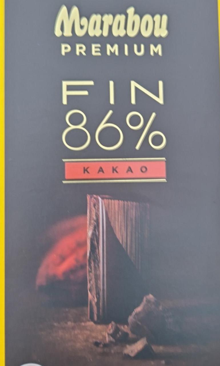 Zdjęcia - Fin 86% Premium Cocoa Chocolate Marabou