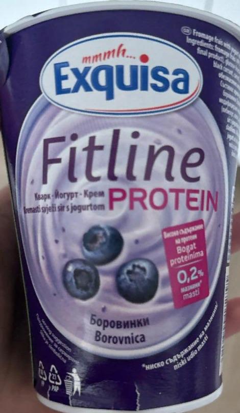 Zdjęcia - Fitline quark joghurt creme protein 0,2% fett heidelbeere Exquisa