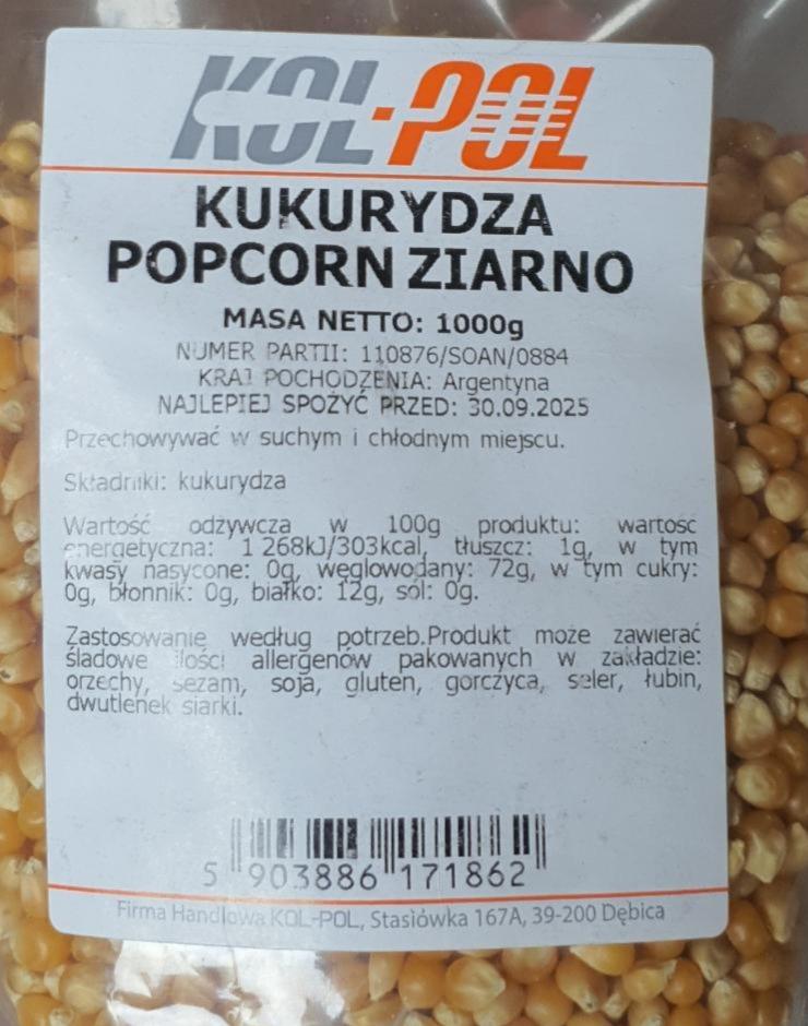 Zdjęcia - Kukurydza popcorn ziarno Kol-Pol