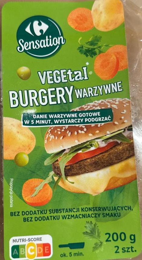 Zdjęcia - vegetal burgery warzywne Carrefour Sensation