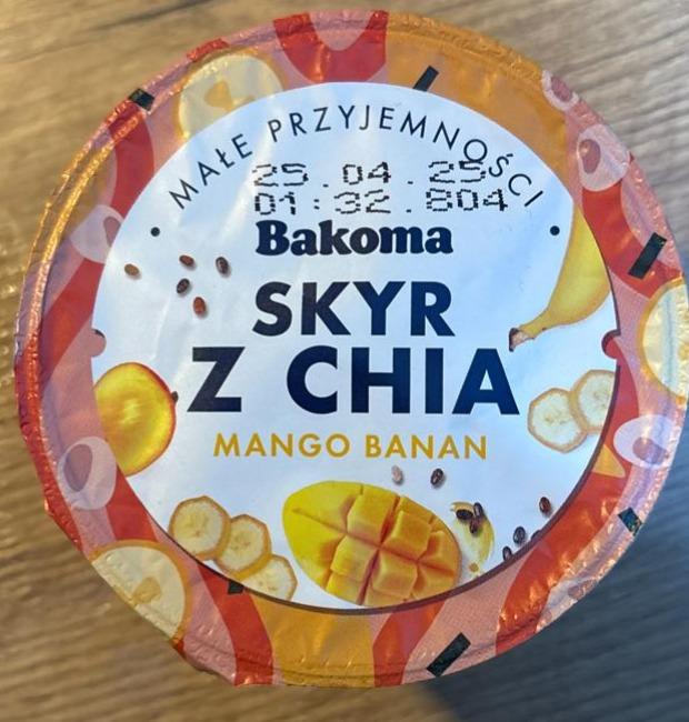 Zdjęcia - Skyr z chia mango banan Bakoma