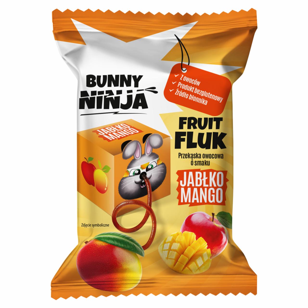 Zdjęcia - Bunny Ninja Fruit Fluk Przekąska owocowa o smaku jabłko mango 15 g