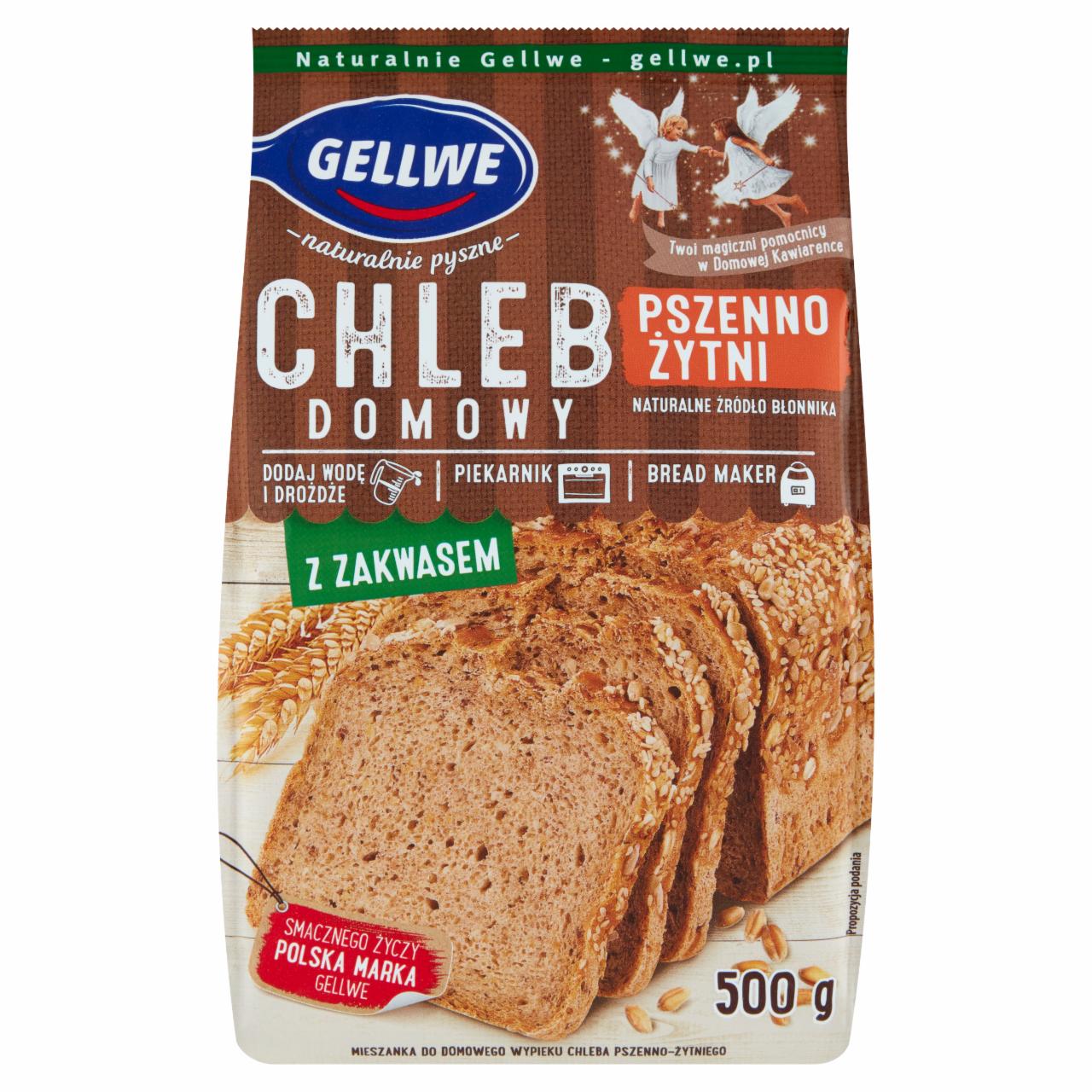 Zdjęcia - Gellwe Chleb domowy pszenno żytni mieszanka do domowego wypieku 500 g