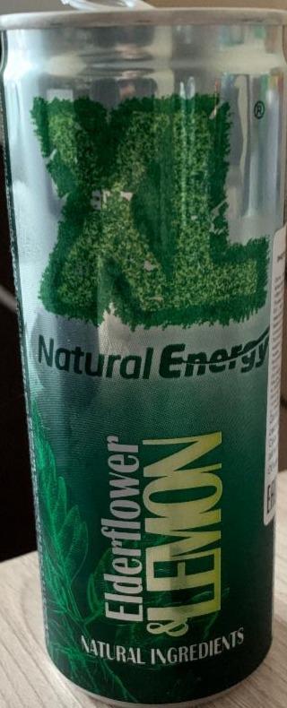 Zdjęcia - XL Natural Energy Gazowany napój o smaku kwiatu czarnego bzu i cytryny 250 ml