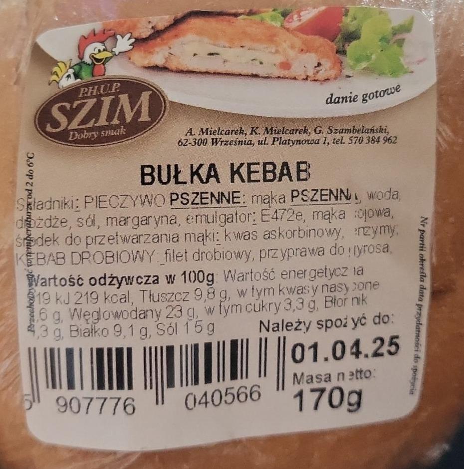 Zdjęcia - Bułka z kebabem SZIM dobry smak