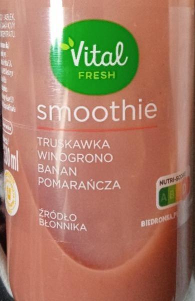 Zdjęcia - Smoothie truskawka winogrono banan pomarańcza Vital fresh