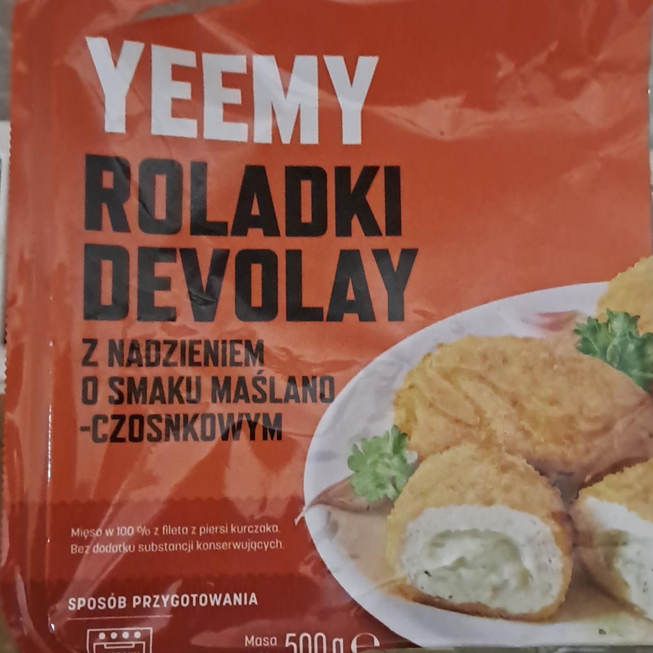 Zdjęcia - Roladki devolay z nadzieniem o smaku maślano czosnkowym Yeemy