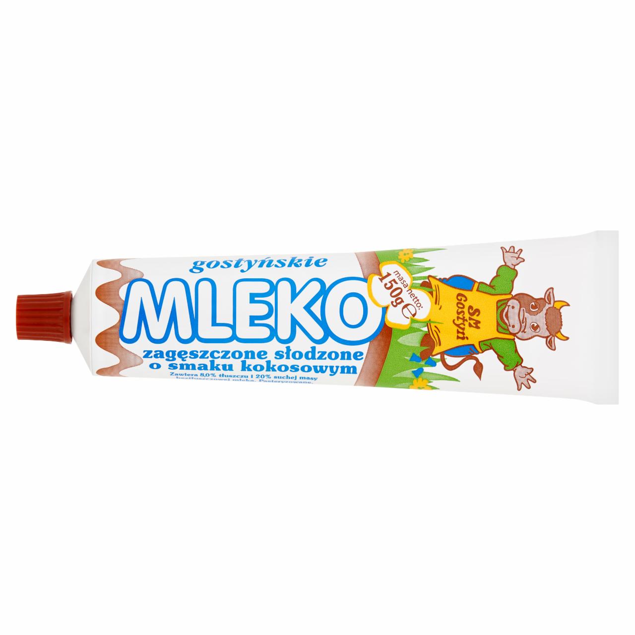 Zdjęcia - SM Gostyń Mleko gostyńskie zagęszczone słodzone o smaku kokosowym 150 g