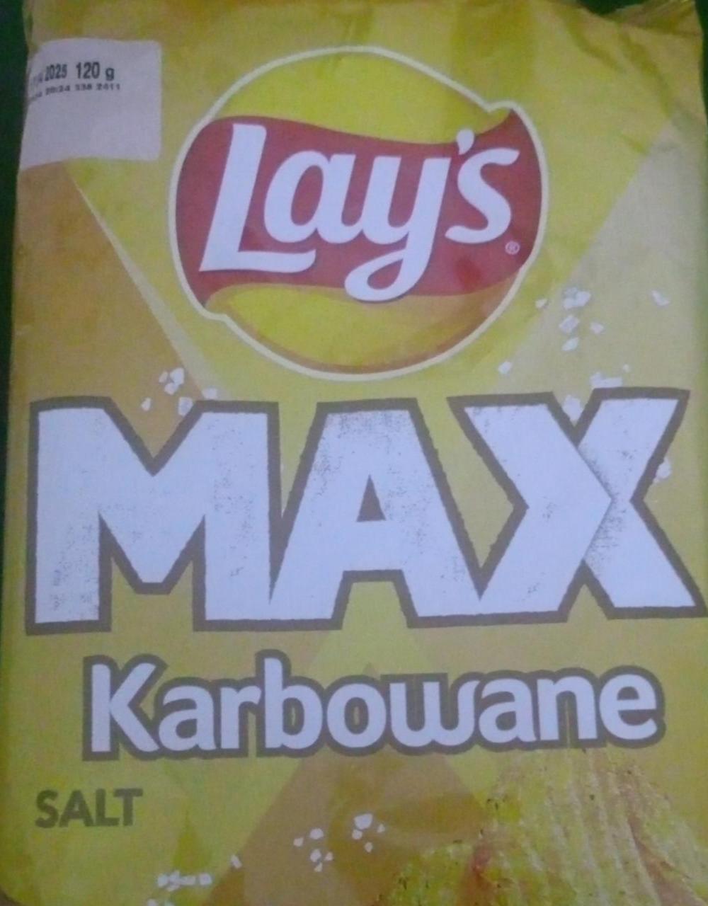 Zdjęcia - Chipsy max karbowane solone Lay's