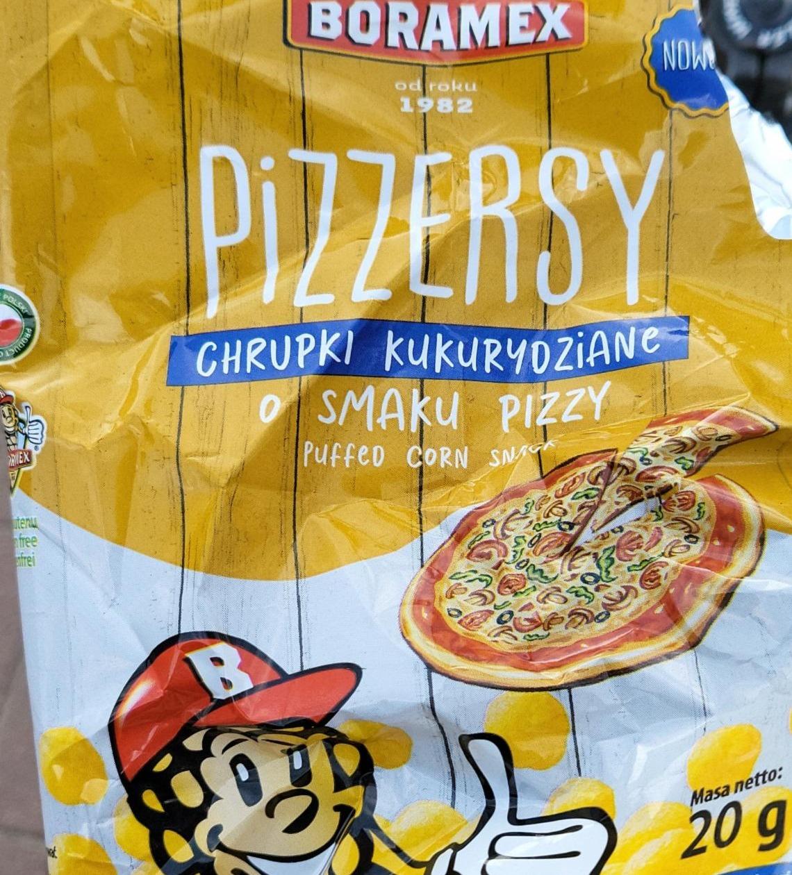 Zdjęcia - Pizzersy chrupki kukurydziane o smaku pizzy Boramex