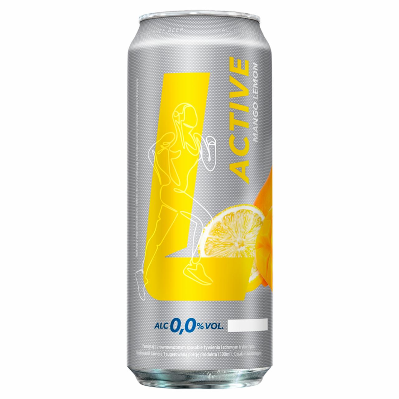 Zdjęcia - Lech Active Piwo bezalkoholowe o smaku mango i cytryny 500 ml