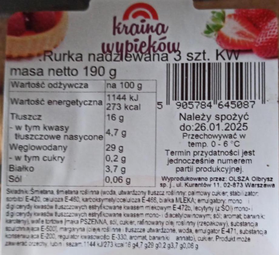 Zdjęcia - Rurka nadziewana Kraina Wypieków