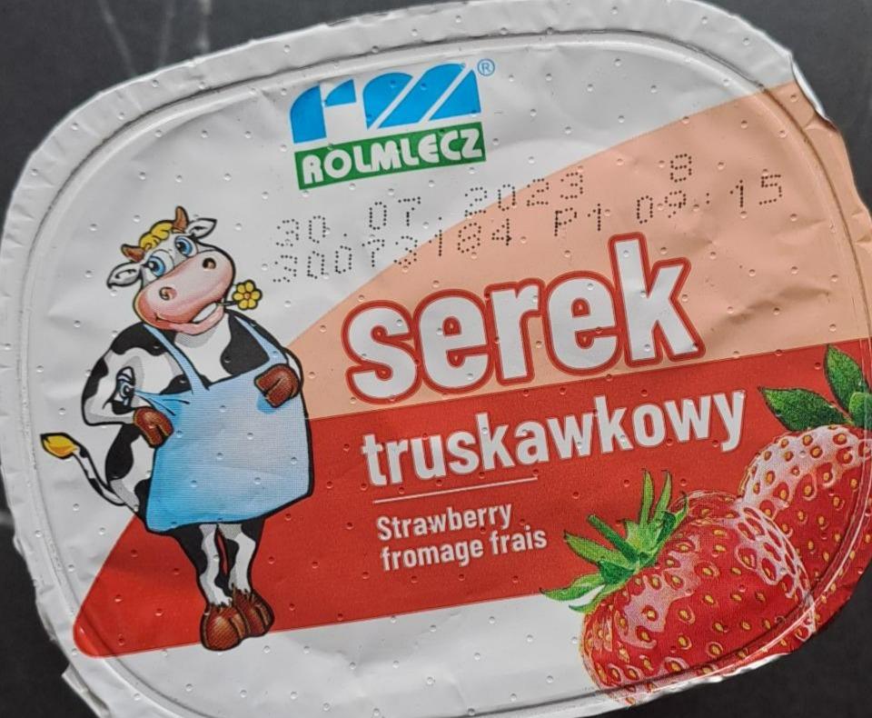 Zdjęcia - Serek truskawkowy 200 g Rolmlecz