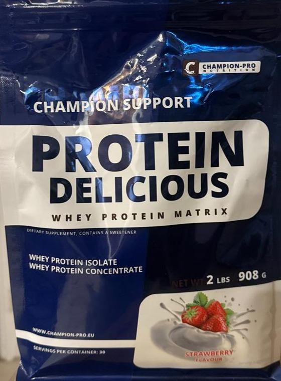 Zdjęcia - Protein delicious whey protein isolate strawberry Champion-Pro