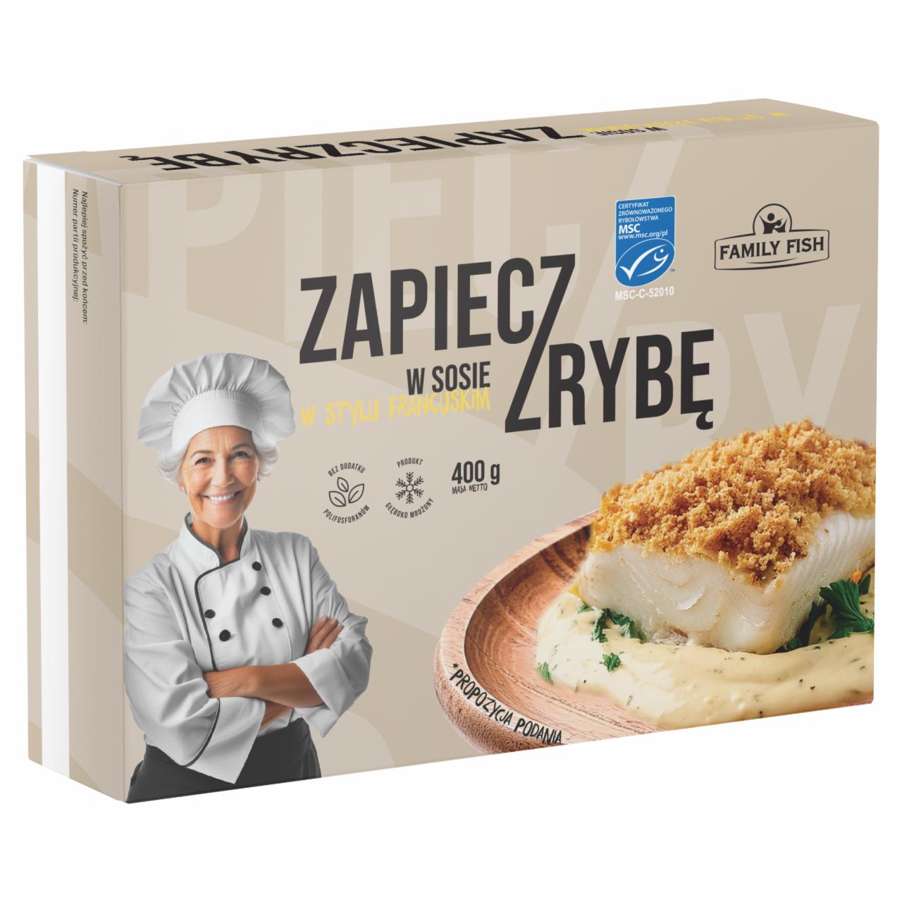 Zdjęcia - Zapieczrybę w sosie w style francuskim Family Fish