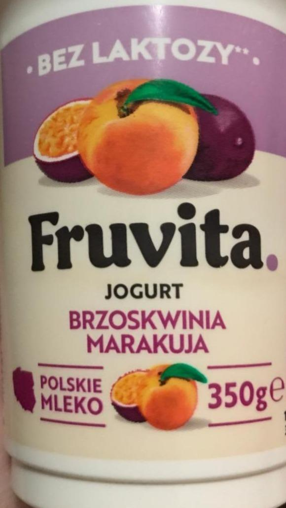 Zdjęcia - Jogurt brzoskwinia marakuja bez laktozy fruvita