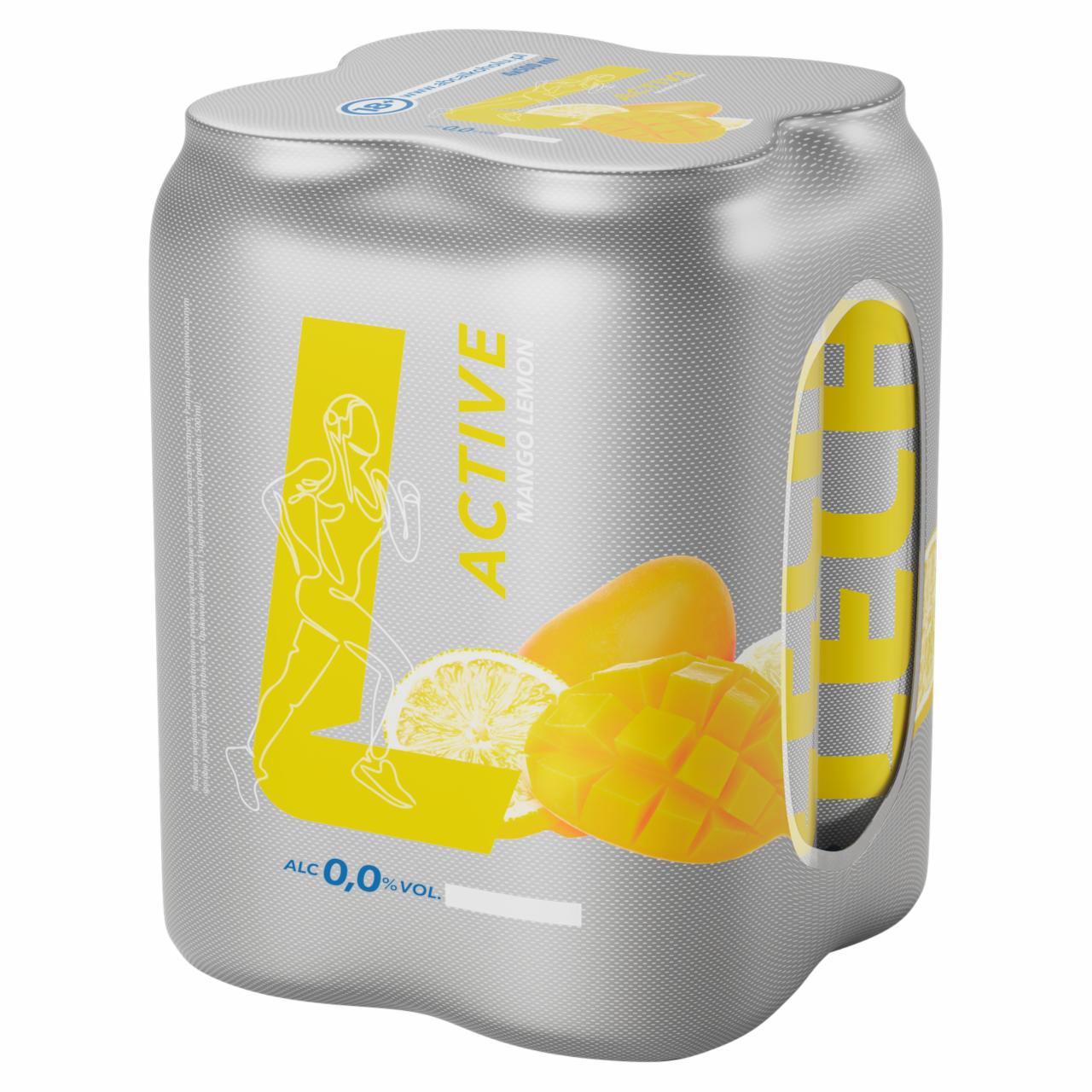 Zdjęcia - Lech Active Piwo bezalkoholowe o smaku mango i cytryny 2 l (4 x 0,5 l)