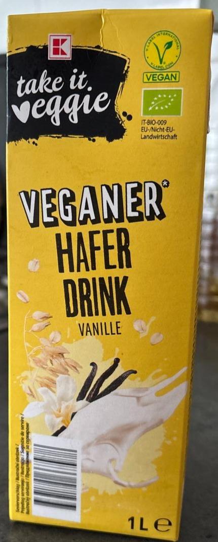 Zdjęcia - Veganer hafer drink vanille K-take it veggie