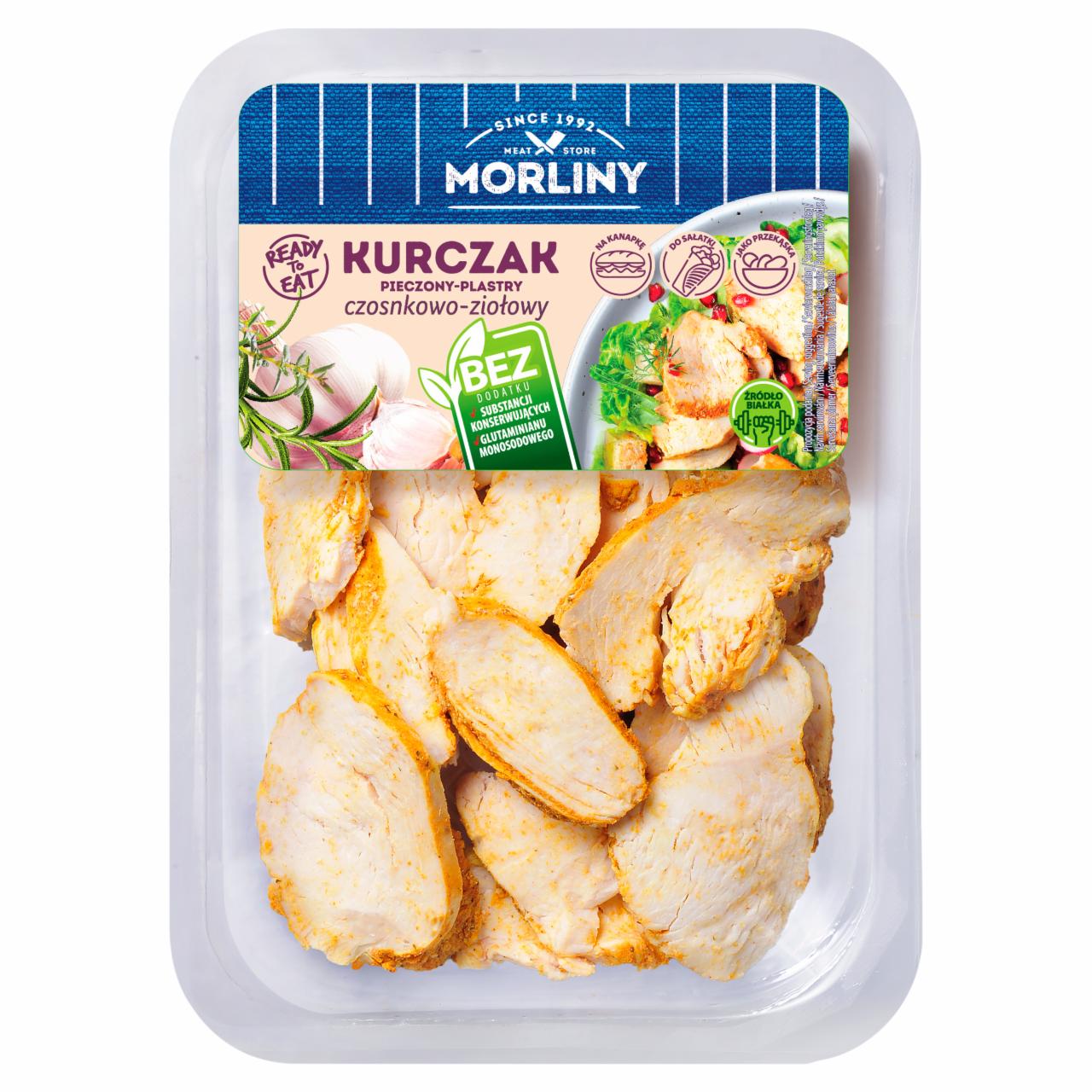 Zdjęcia - Morliny Kurczak pieczony plastry czosnkowo-ziołowy 150 g