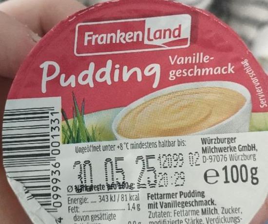 Zdjęcia - Pudding vanille FrankenLand