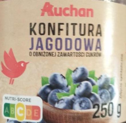 Zdjęcia - Konfitura jagodowa o obniżonej zawartości cukrów Auchan