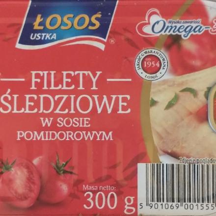 Zdjęcia - Łosoś Ustka Filety śledziowe w sosie pomidorowym 175 g