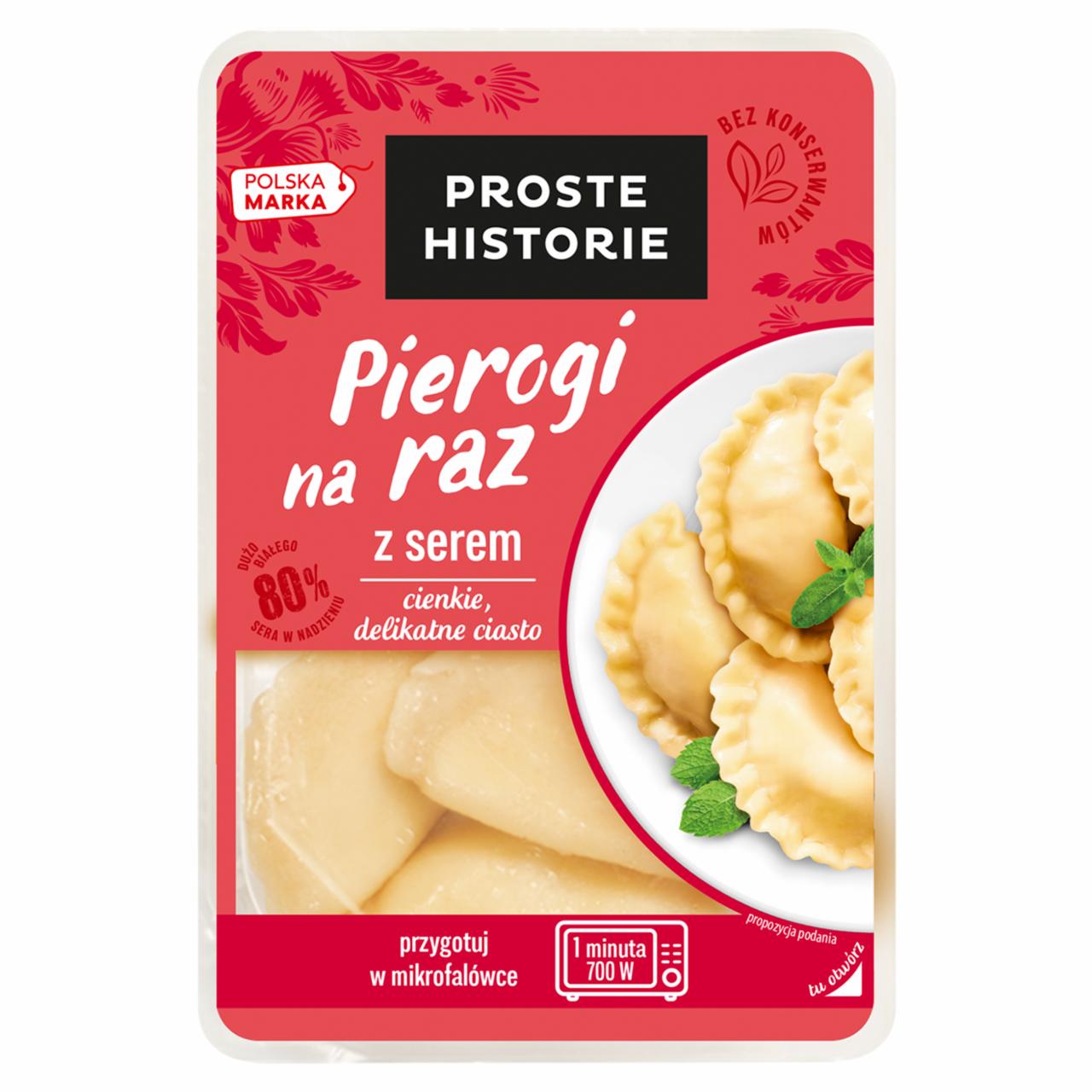 Zdjęcia - Proste Historie Pierogi na raz z serem 180 g
