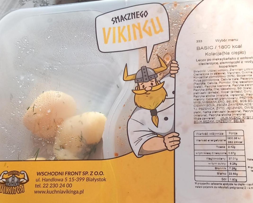 Zdjęcia - Leczo z wołowiną ciecierzyca ziemniaczki z wody koperkiem Kuchnia Vikinga