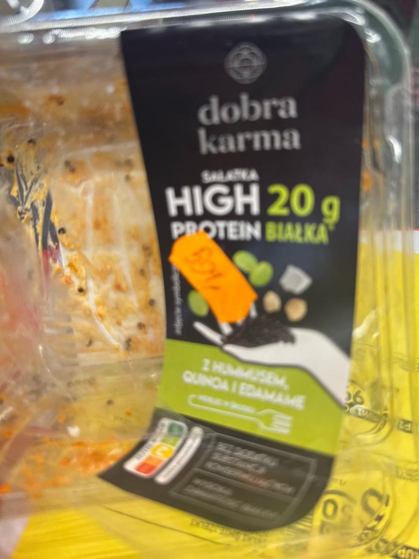 Zdjęcia - Sałatka high protein z hummusem quinoa i edamame Dobra kaloria