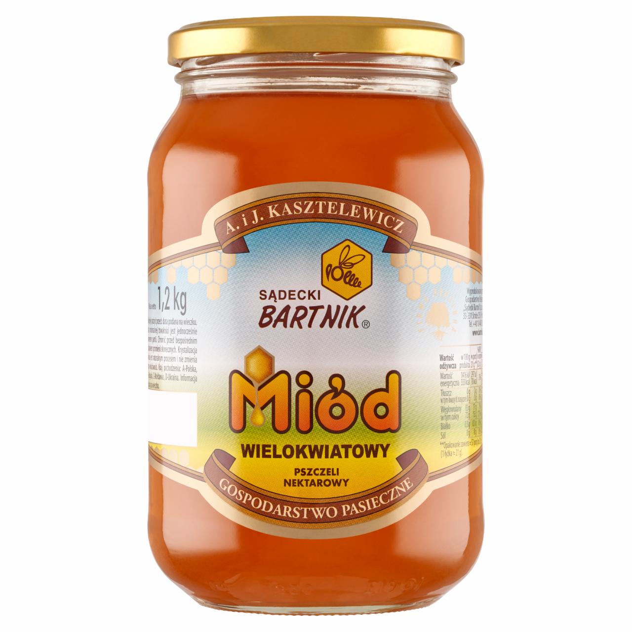Zdjęcia - Sądecki Bartnik Miód wielokwiatowy pszczeli nektarowy 1,2 kg