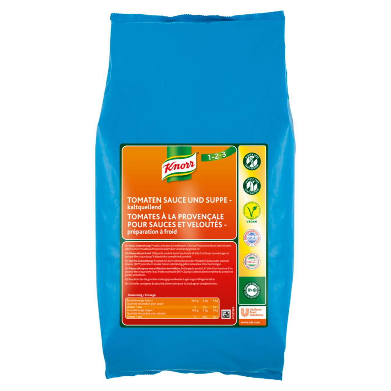 Zdjęcia - Knorr 1-2-3 Sucha mieszanka bazowa do przygotowania sosu pomidorowego lub zupy 3 kg