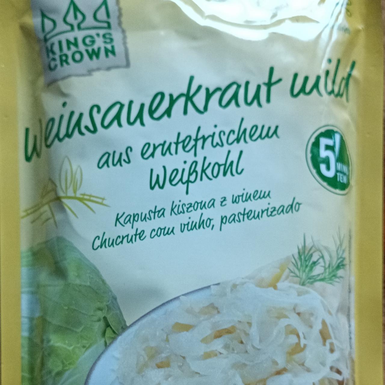 Zdjęcia - Weinsaucerkraut wild as erutefrischen weißkohl King's Crown