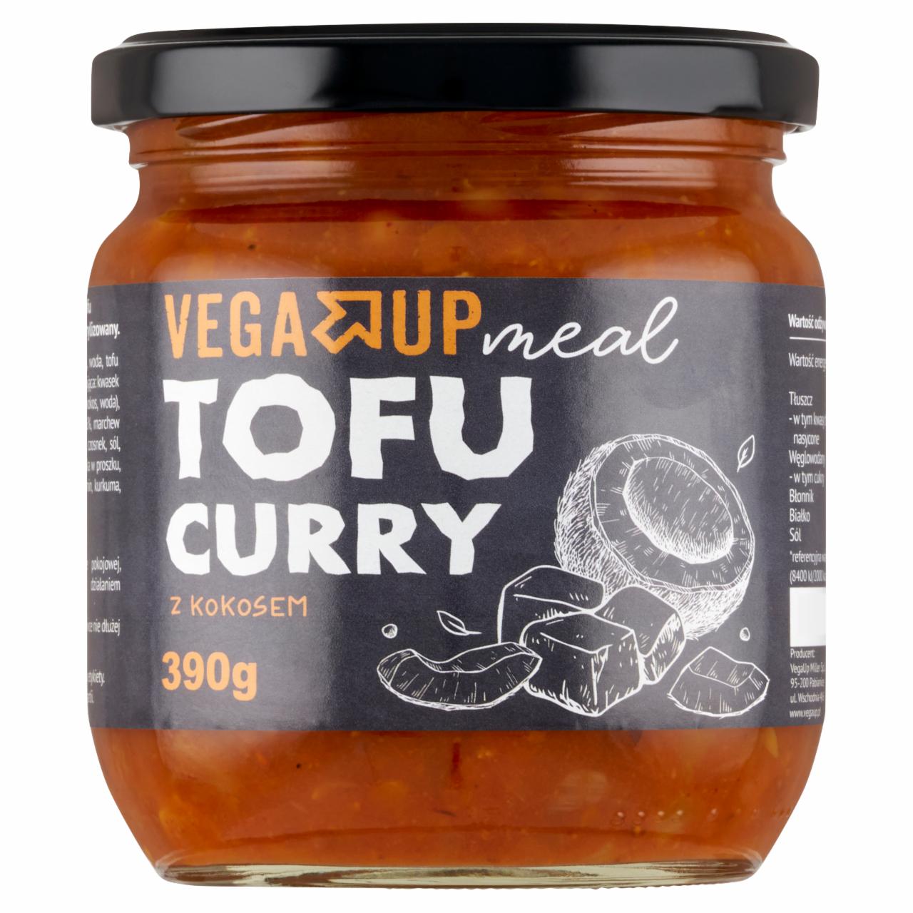 Zdjęcia - Vega Up Meal Tofu curry z kokosem 440 g