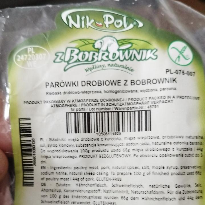 Zdjęcia - Parówki drobiowe z Bobrownik