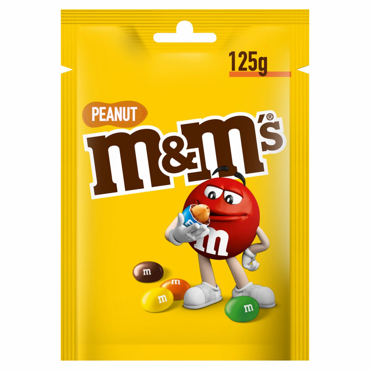 Zdjęcia - M&M's Peanut Orzeszki ziemne oblane czekoladą w kolorowych skorupkach 125 g