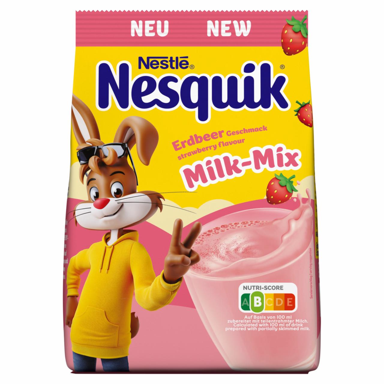 Zdjęcia - Nesquik Mieszanka w proszku do przygotowania napoju o smaku truskawkowym 350 g
