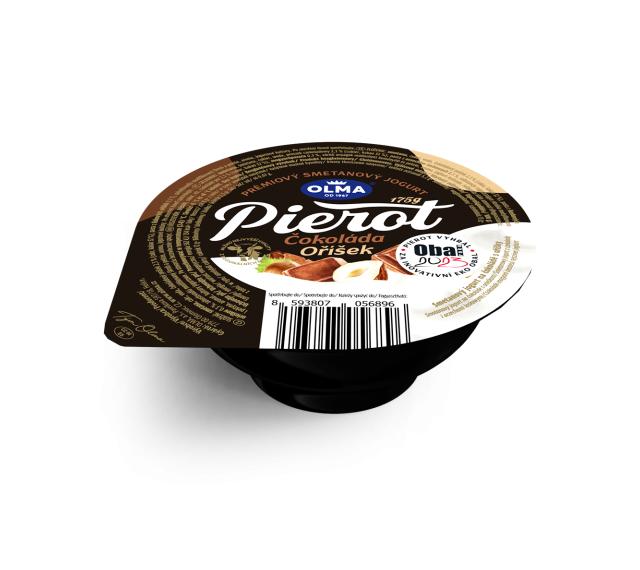 Zdjęcia - Pierot Śmietanowy jogurt z czekoladą i orzechami laskowymi Olma