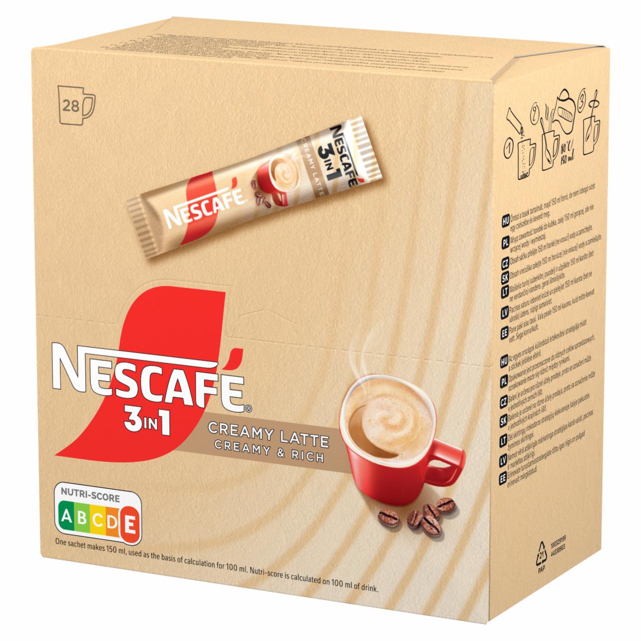 Zdjęcia - Nescafé 3in1 Creamy Latte Rozpuszczalny napój kawowy 420 g (28 x 15 g)