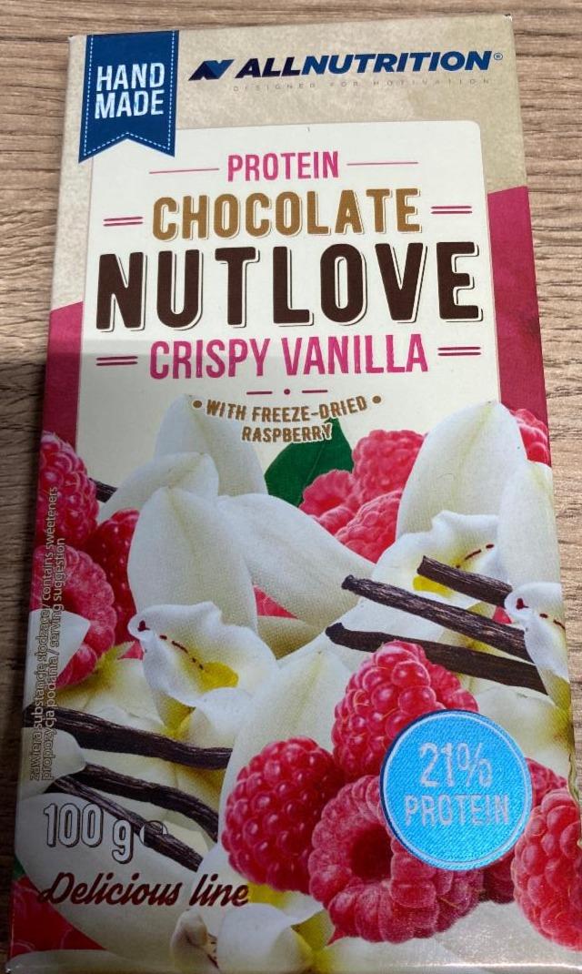 Zdjęcia - Protein chocolate nutlove crispy vanilla Allnutrition
