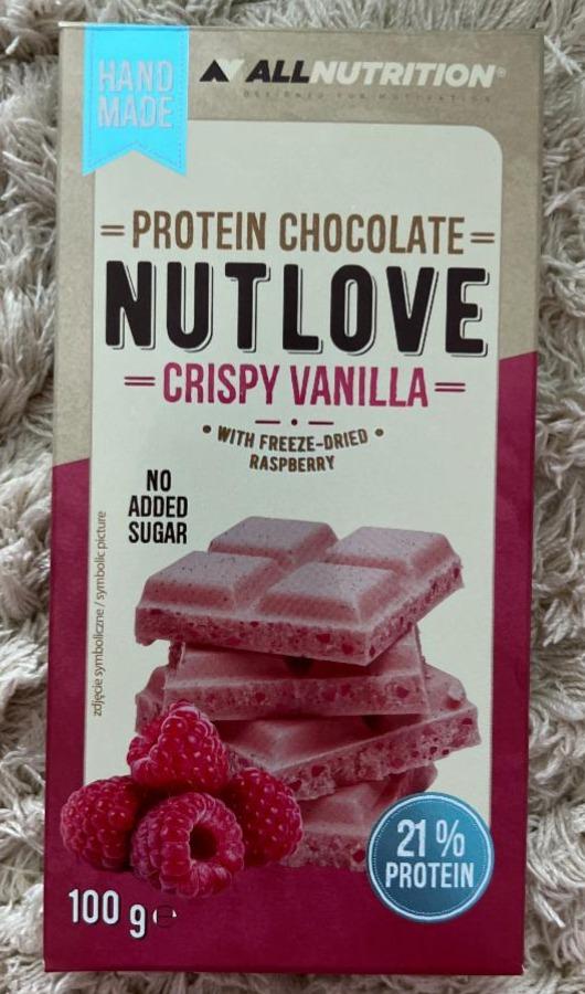 Zdjęcia - Protein chocolate nutlove crispy vanilla Allnutrition