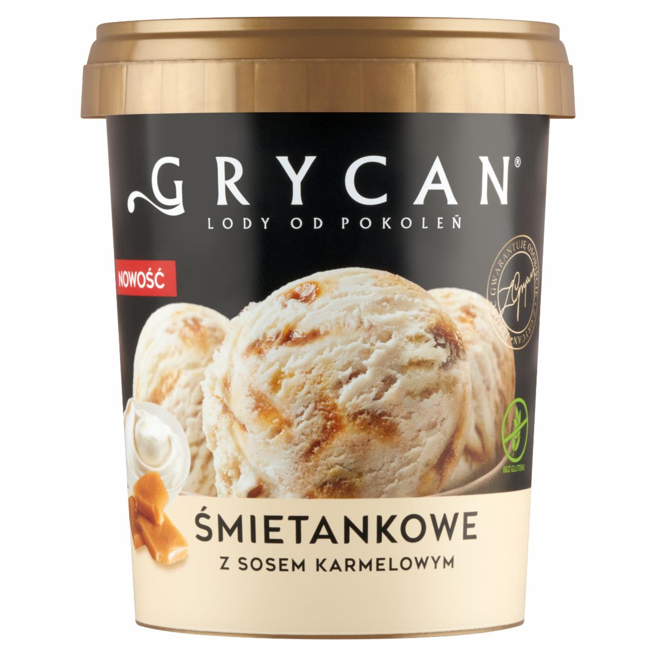 Zdjęcia - Grycan Lody śmietankowe z sosem karmelowym 480 ml