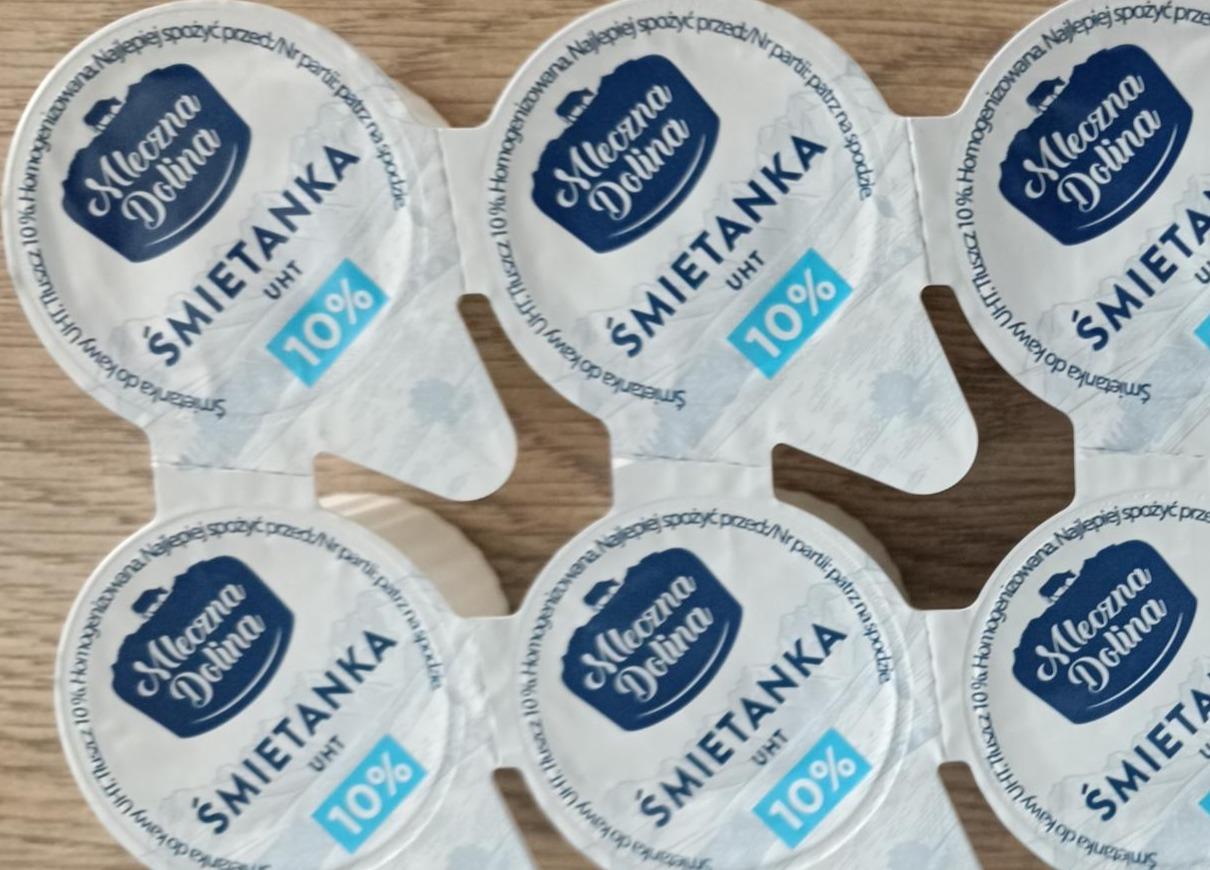 Zdjęcia - Śmietanka uht 10% Mleczna Dolina