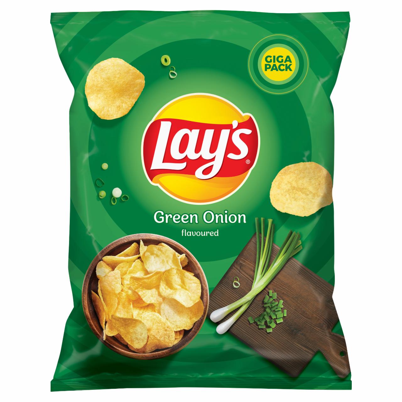 Zdjęcia - Lay's Chipsy ziemniaczane o smaku zielonej cebulki 250 g