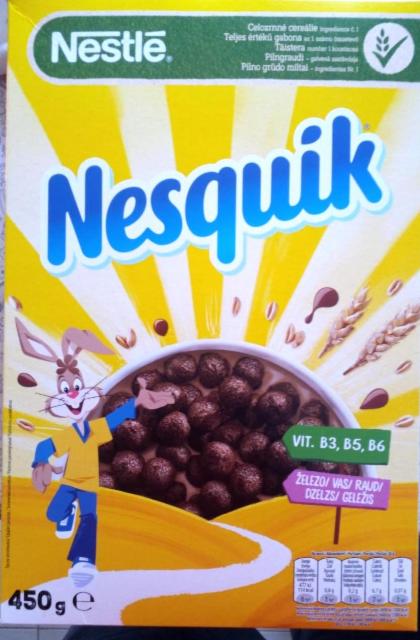 Zdjęcia - Nestlé Nesquik Zbożowe kuleczki o smaku czekoladowym 450 g