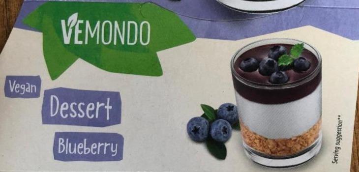 Zdjęcia - Vegan dessert blueberry Vemondo