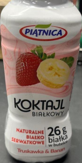 Zdjęcia - Koktajl odżywczy truskawka banan Piątnica