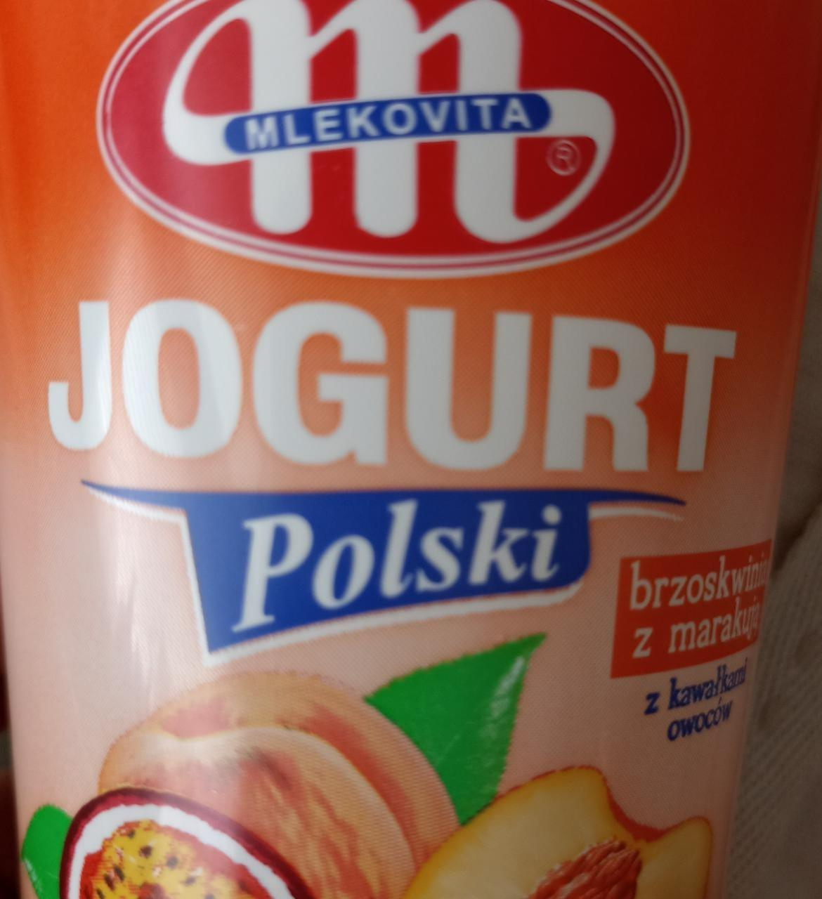 Zdjęcia - Jogurt Polski brzoskwinia z marakują Mlekovita