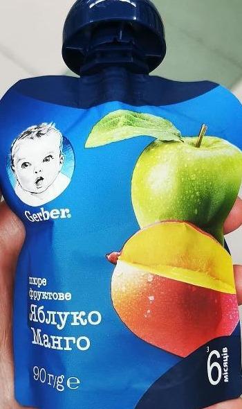 Zdjęcia - Gerber Deserek jabłko mango dla niemowląt po 6. miesiącu 90 g